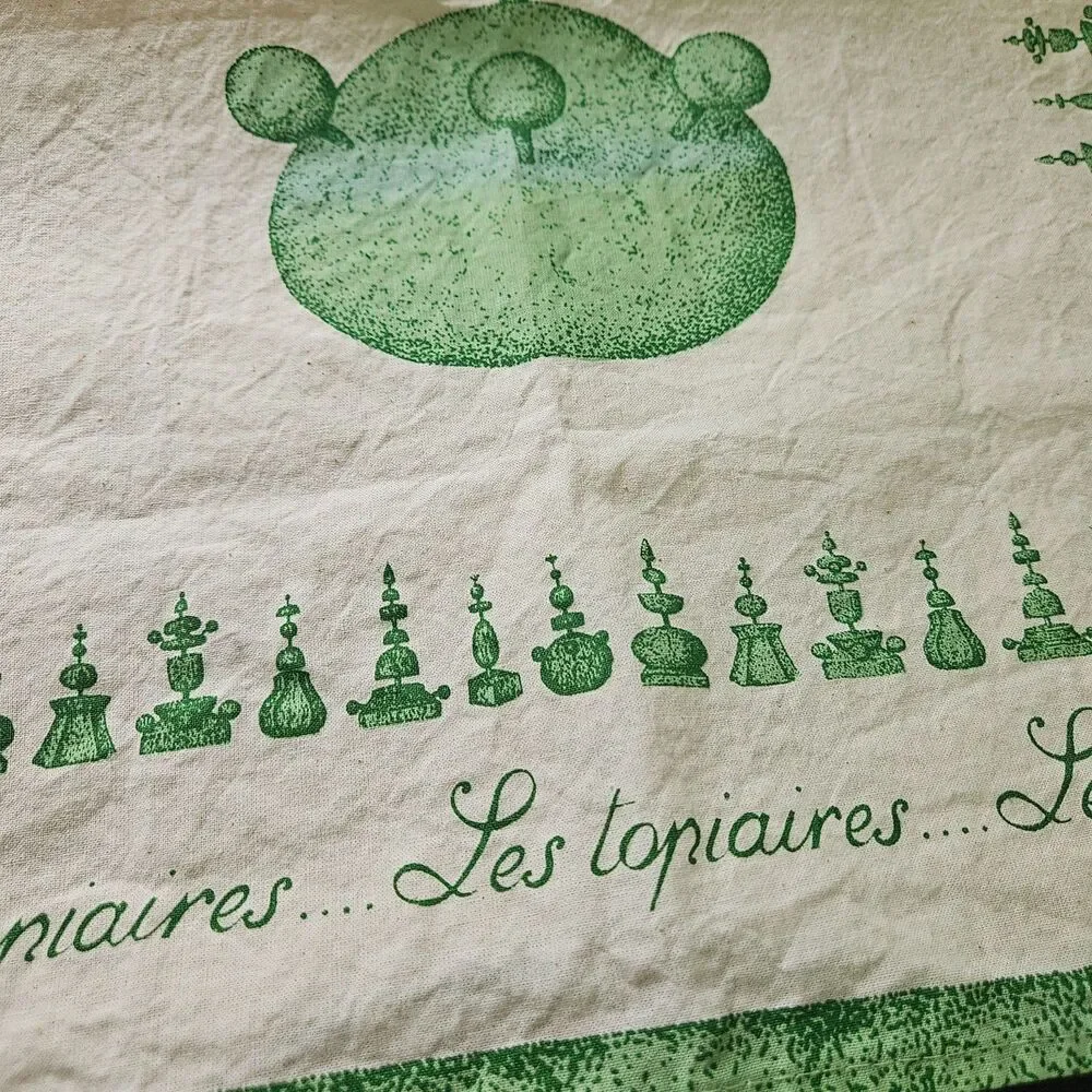 French Decor Bundle - Birds Metal Plaque, Tea Towel - Swallows, Topiary, Floral